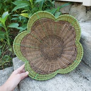 Flower Shaped Woven Basket